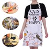 Cute Cat Apron Cat Aprons for Women With Pocket Cat
