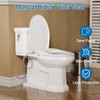 Homfan Non-Electric Round Bidet Toilet Seat with Self-Cleaning Dual Nozzles,