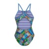Dolfin Uglies Womens V2 Back One Piece Swimsuit, Snow Day,