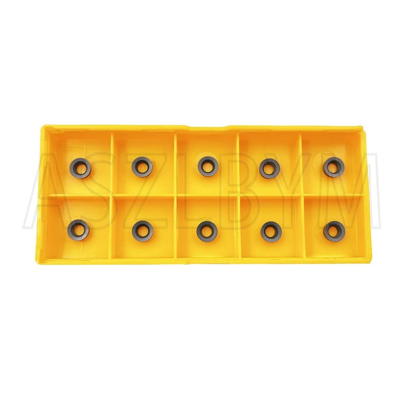 ASZLBYM 11PCS RCMT060204 MO R3 Round Carbide Inserts Milling Cutter