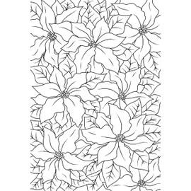 Jane Gill - Clear Magic Stamps - Poinsettia Lace
