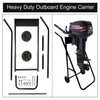 Outboard Boat Motor Stand, Heavy Duty Outboard Engine Carrier Cart