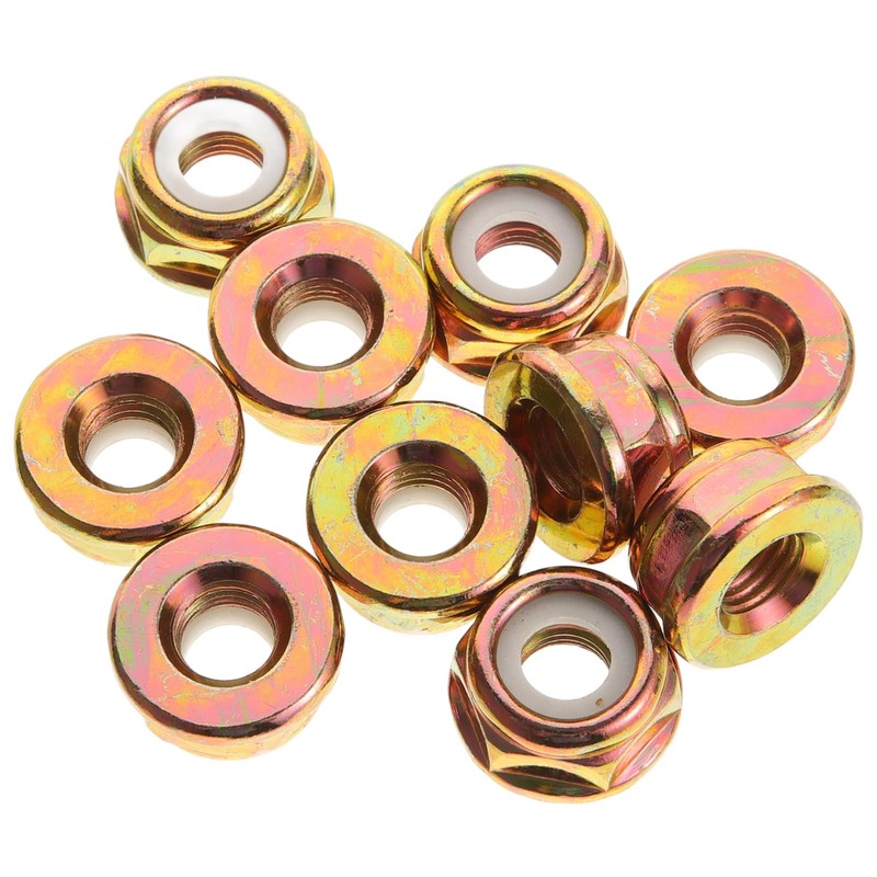 CAXUSD 3sets 10pcs Lawn Mower Blade Nut Durable Grass Trimmer