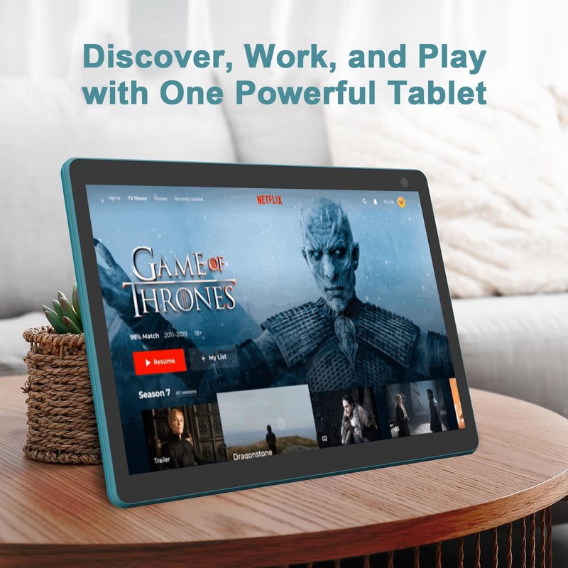 Android 14 Tablet, 10 inch 6GB RAM+32GB ROM+1TB Expand Tablet,