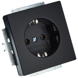 Busch-Jaeger Busch-Jaeger 20 EUC-885 SCHUKO Steckdosen-Einsatz Schwarz Matt future linear 2CKA002011A3883