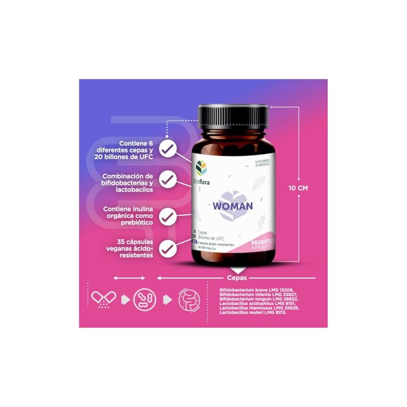 Pack Probióticos BIOFLORA Woman y 30 Billones Para la Mujer