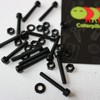 50 x Black Nylon Allen Bolts, M3 x 20mm, Plastic