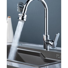 Tap Extension, 360 Degree Rotating Tap Attachment, 3 Adjustable Modes Tap Attachment Swivelling, Aerators for Taps Kitchen and Taps Bathroom