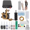 Professional Tattoo Machine Kit Tattoo Power Supply 10 Wraps Complete