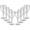 8.4 Oz - Unbreakable Stemmed Drinking Glasses (Set of 8),
