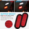 4Pcs 6" Inch Oval Led Stop Turn Tail Lights Brake