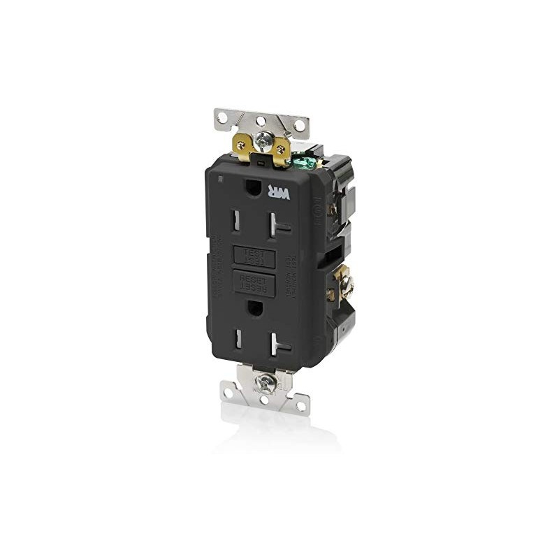 Leviton 20A-125V Extra-Heavy Duty Industrial Grade Weather/Tamper-Resistant Duplex Self-Test GFCI