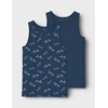 NAME IT Boys Nkmtank Top 2P Titan Skater Noos, titanium