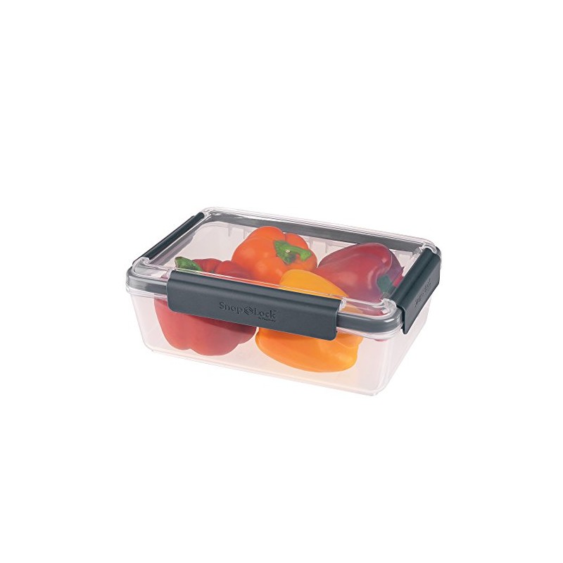 SnapLock by Progressive 12-Cup Storage Container - Gray, Easy-To-Open, Leak-Proof