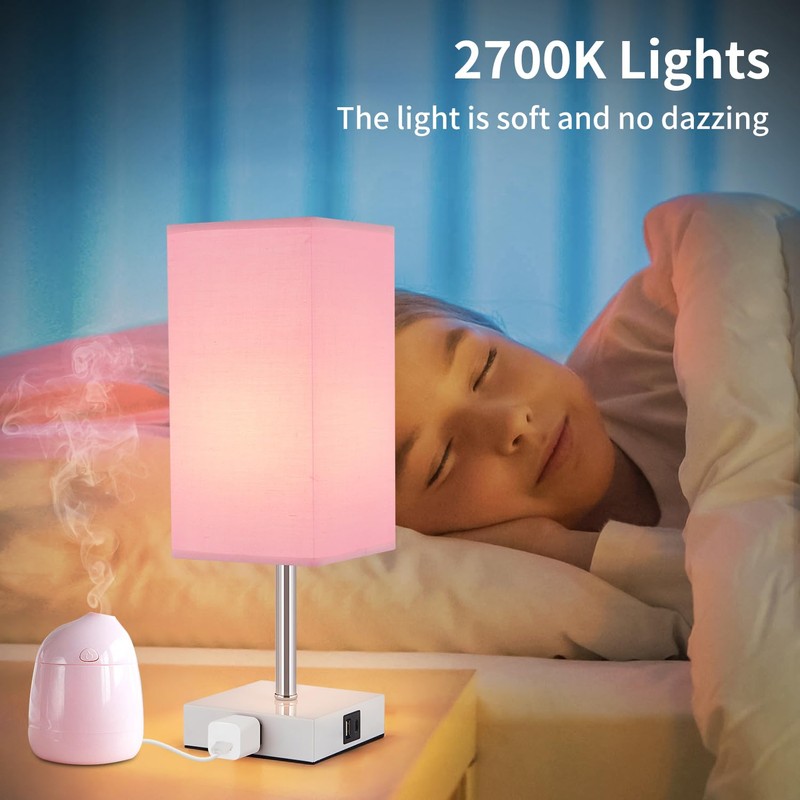 Woderdeng Touch Control Bedside Lamp - 3-Way Dimmable Table Lamps