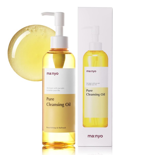 MANYO FACTORY Pure Cleansing Oil Korean Facial Cleanser, Blackhead Melting, Daily Makeup Removal with Argan Oil, for Women Korean Skin care 6.7 fl oz