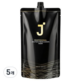 J.Sup Professional Protein Men's Down Perm for Regular Hair, 1L, 5 Pieces / 제이숲 프로페셔널 단백질 맨즈 다운펌 일반모용, 1L, 5개