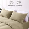 Hafaa Pillow Cases 2 Pack Brushed Microfiber Plain Red Pillow