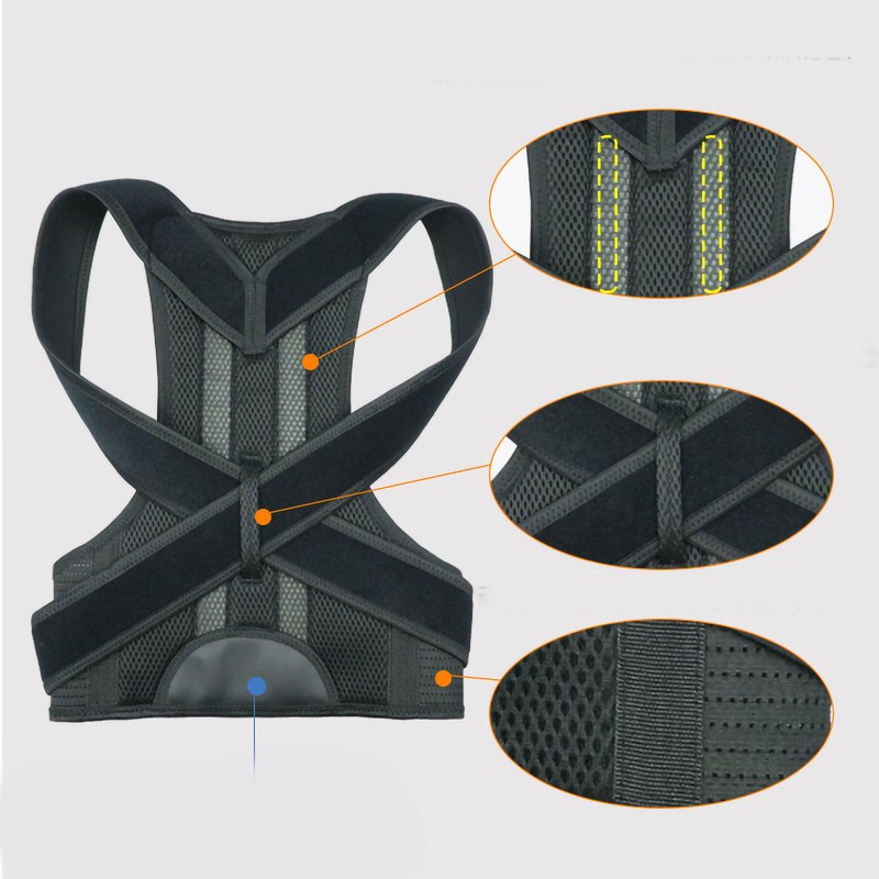 Posture Corrector Nylon Strong Adhesive Breathable Hunchback Correction Belt for