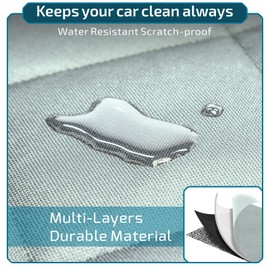 Veckle Cargo Liner, SUV Cargo Cover for Dogs with Side Flaps Hammock Water Resistant Nonslip Dog Seat Cover Cargo Area Protector Scratchproof for SUVs Sedans Vans