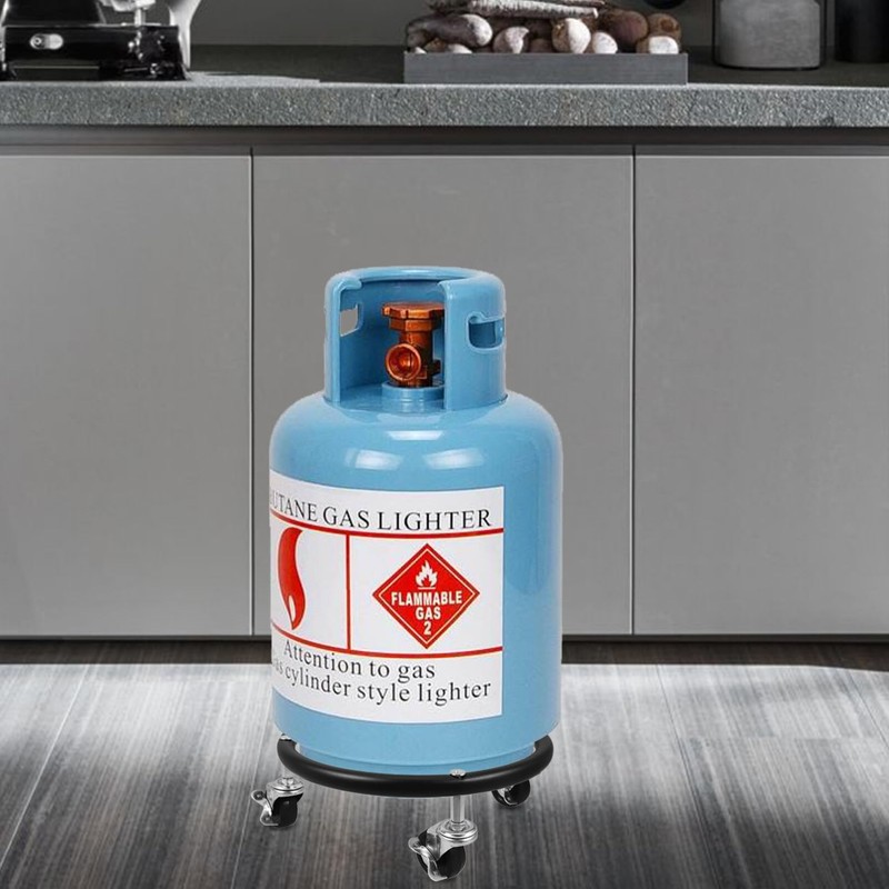 Alipis Movable Propane Cylinder Base, Propane Tank Stand Dolly with