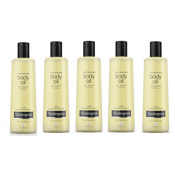 Lightweight Body Oil for Dry Skin, Sheer Moisturizer in Light