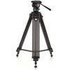 Benro KH25PC Video Tripod with Head, 15lb Payload, Continuous Pan