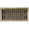Decor Grates AJH614-A Oriental Floor Register, 6x14 Inches, Antique Brass