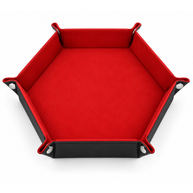 Hexagon Dice Rolling Tray for D&D and RPG Games –