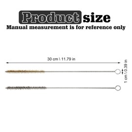TOATELU 30 mm Clean Drill Hole Brush for Pipe Pipe Cylinder Holes, Stainless Steel Hole Brushes, Cleaning Brush, Efficient Borehole Cleaning, Pack of 10