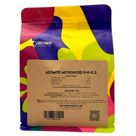 Greenway Biotech Azomite Rock Dust Volcanic Ash Organic Fertilizer with Micronutrient and Trace Minerals- Natural Mineral Soluble Plant Fertilizers for Enhances and Increases Crop Yield (1 Pound)