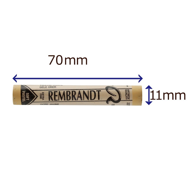 Tarrence Rembrandt Soft Pastel, Set of 4, Yellow Ochre, 7
