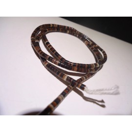 FIRE MOUNTAIN NOS WHOLESALE JEWELRY HEISHE BEADS 2-3MM BROWN LIP SHELL 24" STRAND NECKLACE