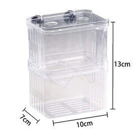 zalati Aquarium Isolation Box with Suction Cups for Youth Fish Rumble Fish Guppy Killifish