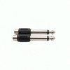 Eledabra 8Pcs RCA Female Jack to 6.35mm 1/4" Male Mono