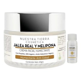 Crema Humectante cicatrizante Anti edad Jalea Real Melipona Todo tipo de piel Nuestra Tierra Cosmtica 60 Gr                                           