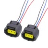 Pair of Smart Charge Alternator 3 Pin Plugs for Ford