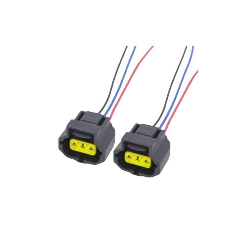 Pair of Smart Charge Alternator 3 Pin Plugs for Ford