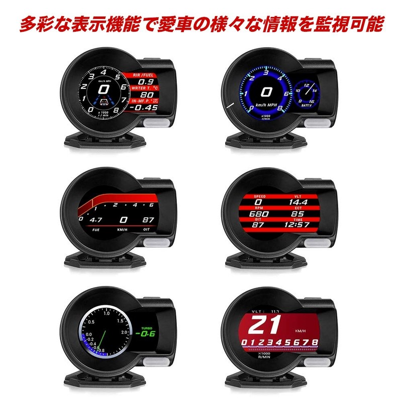 External Speedometer Tachometer Head Up Display HUD OBD Digital Advanced
