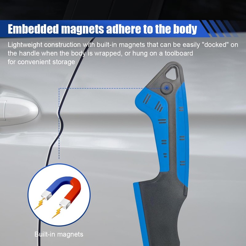 Tuxihapp Car Window Tint Squeegee with Magnetic Rubber Blade –