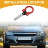 Partuto 1 Pcs Universal Towing Hook - Aluminum Alloy Metal