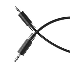 HDSupply Aux Cable, 5.00 m Jack Cable, Audio 3.5 mm Jack Stereo 3-Pin Audio Cable for Headphones, Soundbar, TV, Car, Radio, Black