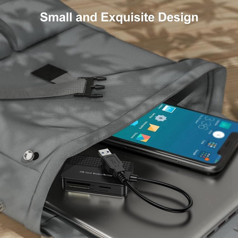 Lyaciomn Reader 4-in-1, TF SD MS Card Reader Multi Card