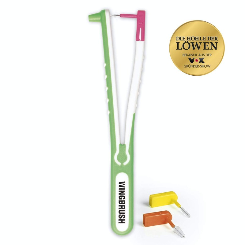 Wingruh® Interdental Brush Starter Set Incl. 3 x Interchangeable Brushes