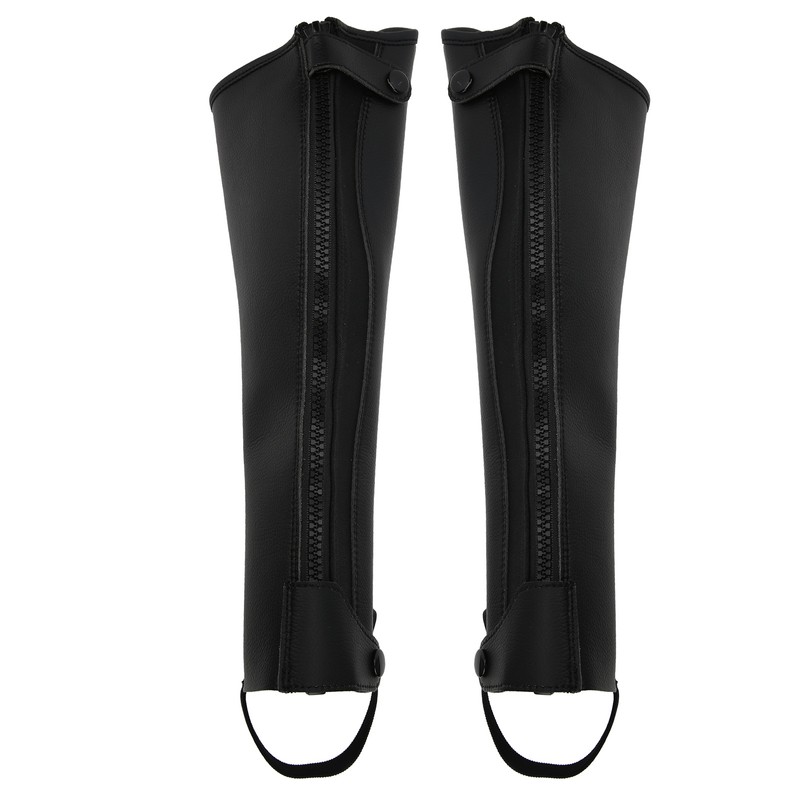 Super Fiber PU Leather Half Chap Horse Riding Body Protector
