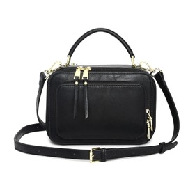 Crossbody Bags for Women, Trendy Design Satchels Shoulder Bag Handbags Tote Bag Double Zip Top-Handle Bags Camera Bag Purse (black)