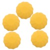 Outanaya 5 Pcs Refillable Lip Gloss Tubes Yellow Round Ball