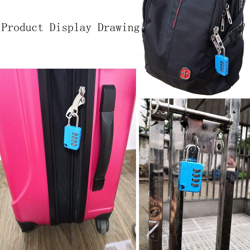 ZPLIUST - 4 Digit Combinations Padlock The Safe Cipher Lock,