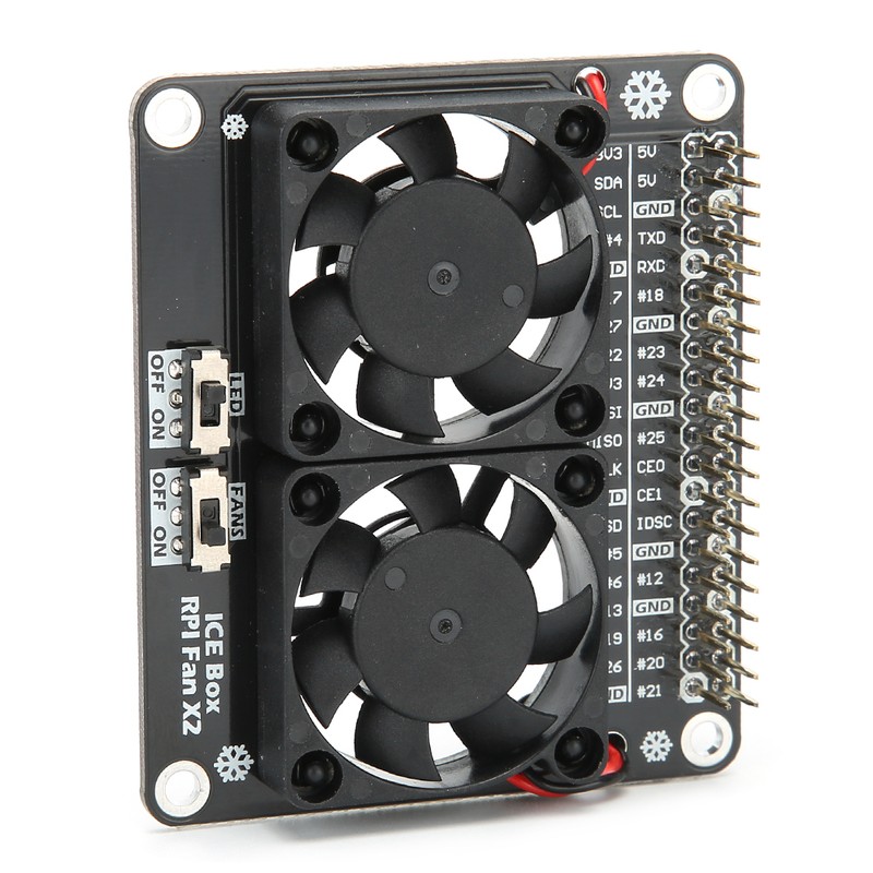 Cooling Fan for Raspberry Pi Heat Sink Expansion Board LED