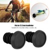 JINDI Bicycle Handlebar End Plugs Rubber 1 Pair Elastic Universal